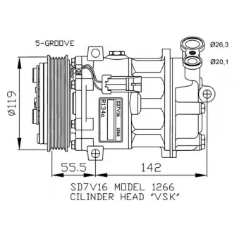 Compresseur, climatisation NRF 32269G