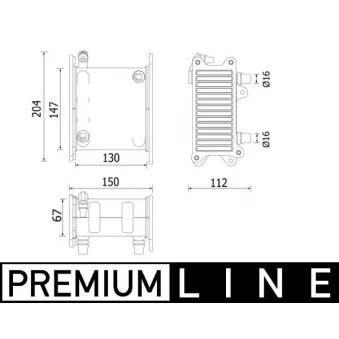 Intercooler, échangeur MAHLE CI 223 000P