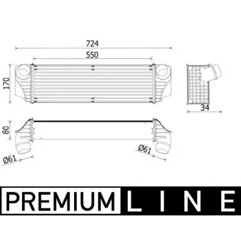 Intercooler, échangeur MAHLE