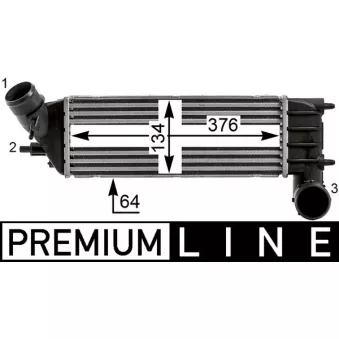 Intercooler, échangeur MAHLE CI 23 000P
