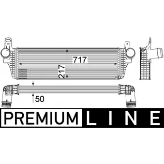 Intercooler, échangeur MAHLE CI 242 000P