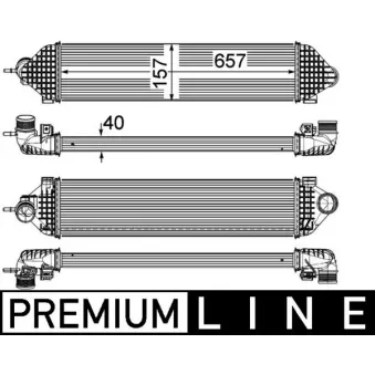 Intercooler, échangeur MAHLE CI 247 000P