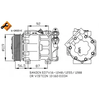 Compresseur, climatisation NRF 32271G