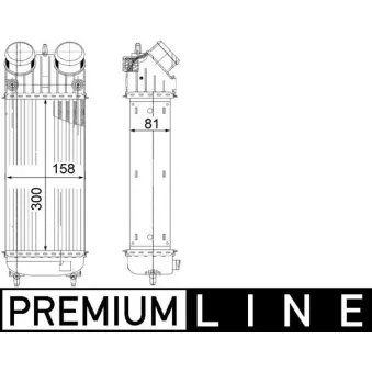 Intercooler, échangeur MAHLE CI 265 000P