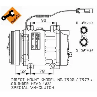 Compresseur, climatisation NRF 32272G