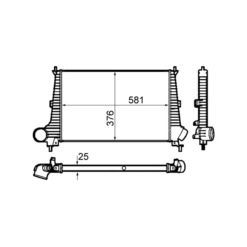 Intercooler, échangeur MAHLE CI 300 000P