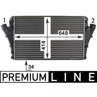 Intercooler, échangeur MAHLE CI 301 000P