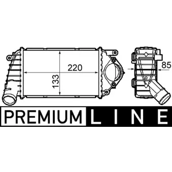 Intercooler, échangeur MAHLE CI 302 000P