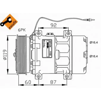 Compresseur, climatisation NRF 32276G