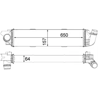 Intercooler, échangeur MAHLE CI 31 000P