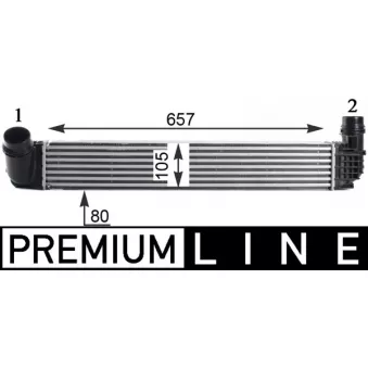 Intercooler, échangeur MAHLE CI 314 000P