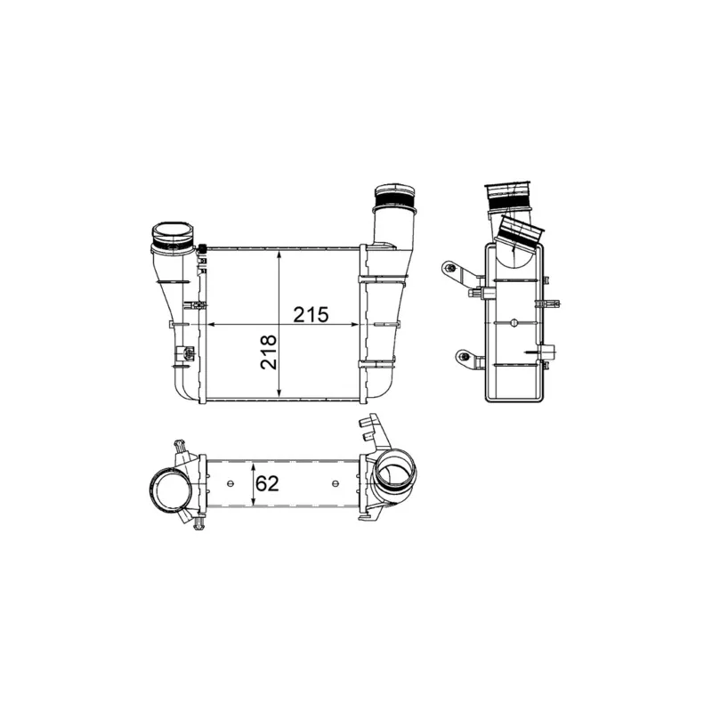 Intercooler, échangeur MAHLE CI 336 000S