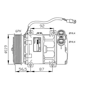Compresseur, climatisation NRF 32278G