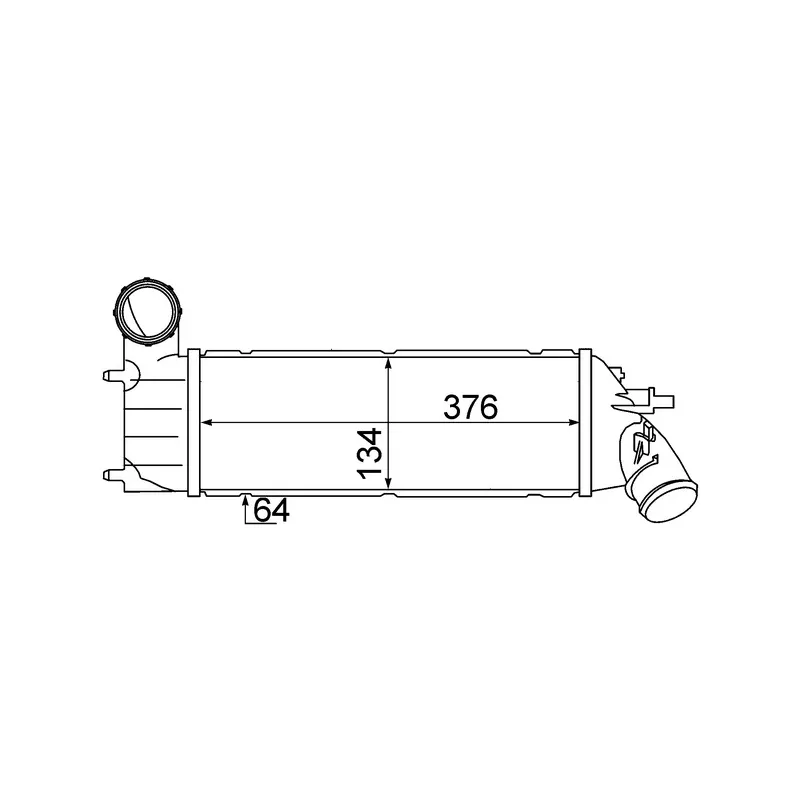 Intercooler, échangeur MAHLE CI 340 000S