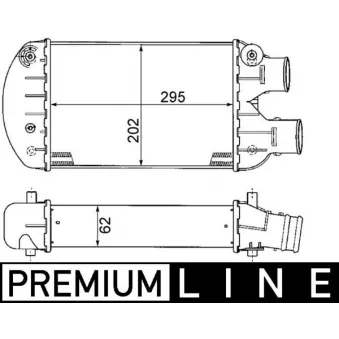 Intercooler, échangeur MAHLE CI 341 000P