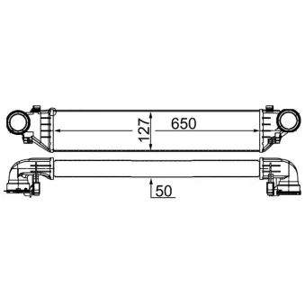 Intercooler, échangeur MAHLE CI 343 000S