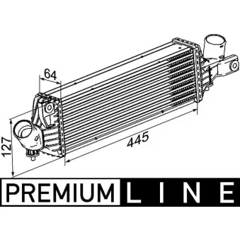 Intercooler, échangeur MAHLE CI 355 000P