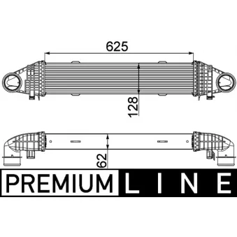 Intercooler, échangeur MAHLE CI 358 000P