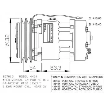 Compresseur, climatisation NRF 32282G
