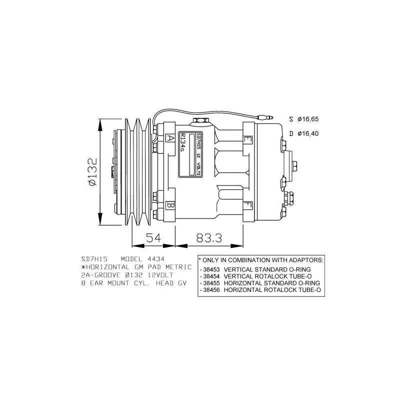Compresseur, climatisation NRF 32282G