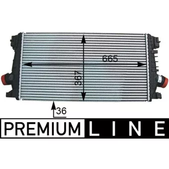 Intercooler, échangeur MAHLE CI 364 000P