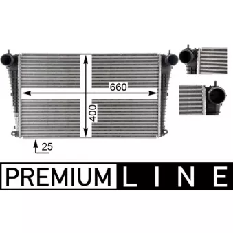 Intercooler, échangeur MAHLE CI 365 000P