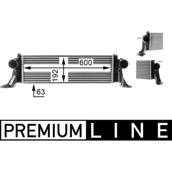 Intercooler, échangeur MAHLE CI 370 000P