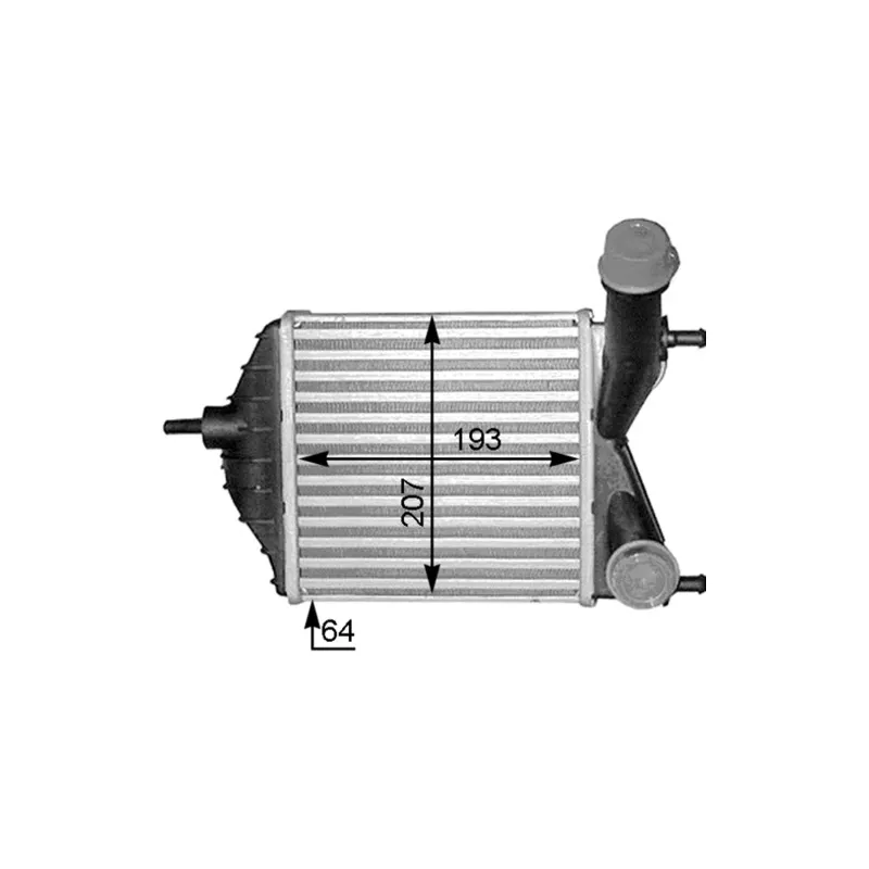 Intercooler, échangeur MAHLE CI 378 000S