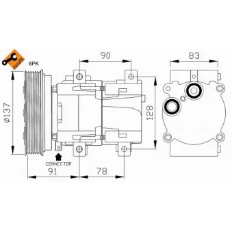Compresseur, climatisation NRF 32301G