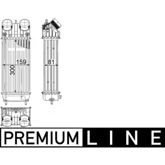 Intercooler, échangeur MAHLE CI 418 000P