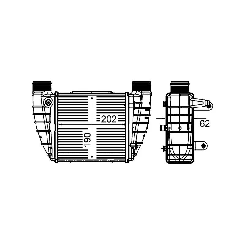 Intercooler, échangeur MAHLE CI 421 000S
