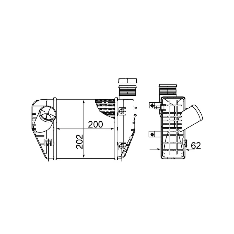 Intercooler, échangeur MAHLE CI 423 000S