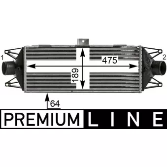 Intercooler, échangeur MAHLE CI 439 000P