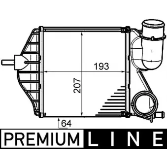 Intercooler, échangeur MAHLE CI 459 000P