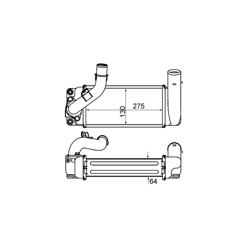 Intercooler, échangeur MAHLE CI 461 000P