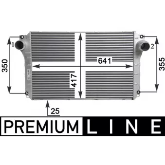 Intercooler, échangeur MAHLE CI 463 000P