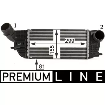 Intercooler, échangeur MAHLE CI 466 000P