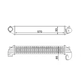 Intercooler, échangeur MAHLE CI 475 000S