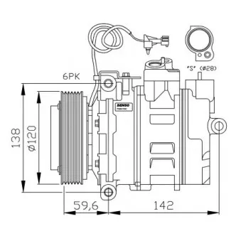 Compresseur, climatisation NRF 32377G