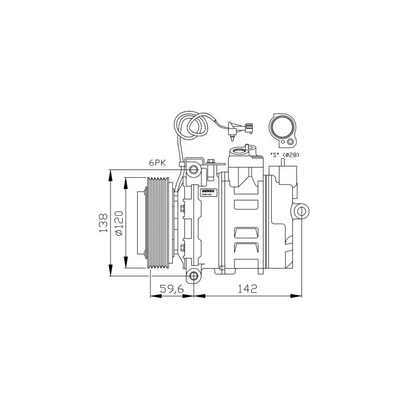 Compresseur, climatisation NRF 32377G