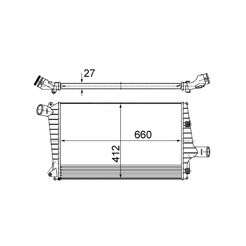 Intercooler, échangeur MAHLE CI 487 000S