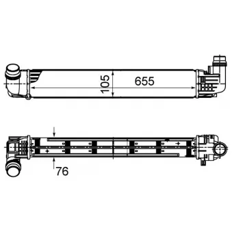 Intercooler, échangeur MAHLE CI 496 000S