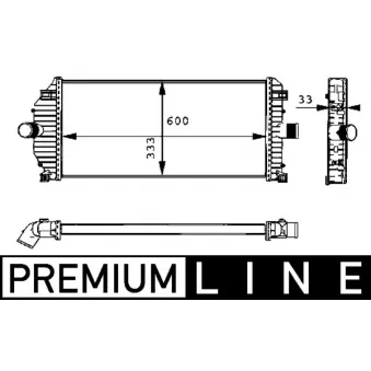 Intercooler, échangeur MAHLE CI 50 000P