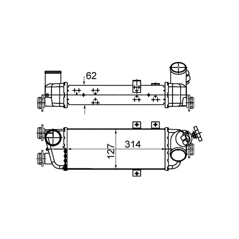 Intercooler, échangeur MAHLE CI 500 000S