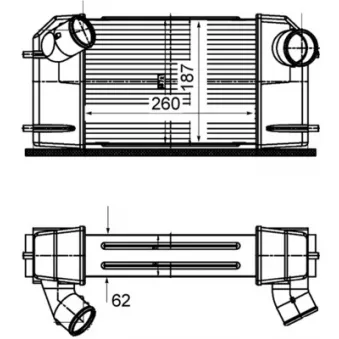 Intercooler, échangeur MAHLE CI 503 000S