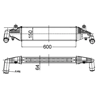 Intercooler, échangeur MAHLE CI 504 000S