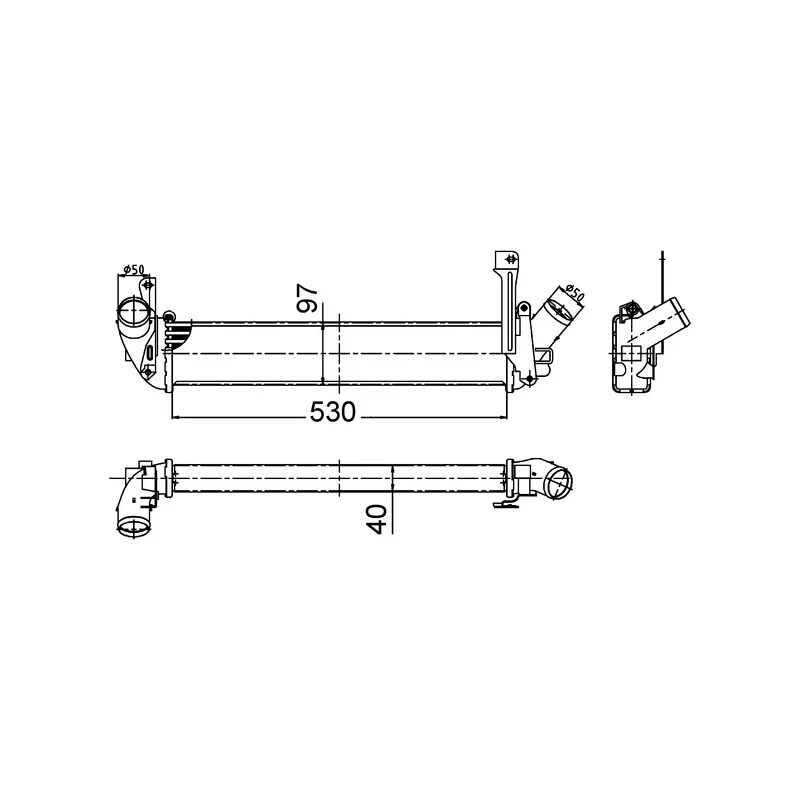 Intercooler, échangeur MAHLE CI 506 000S