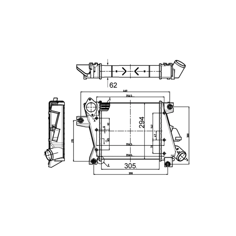 Intercooler, échangeur MAHLE CI 508 000S