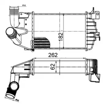 Intercooler, échangeur MAHLE CI 510 000S