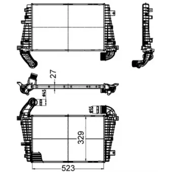 Intercooler, échangeur MAHLE CI 511 000S
